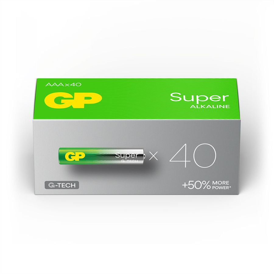 GP Batteries Super Alkaline AAA 40x