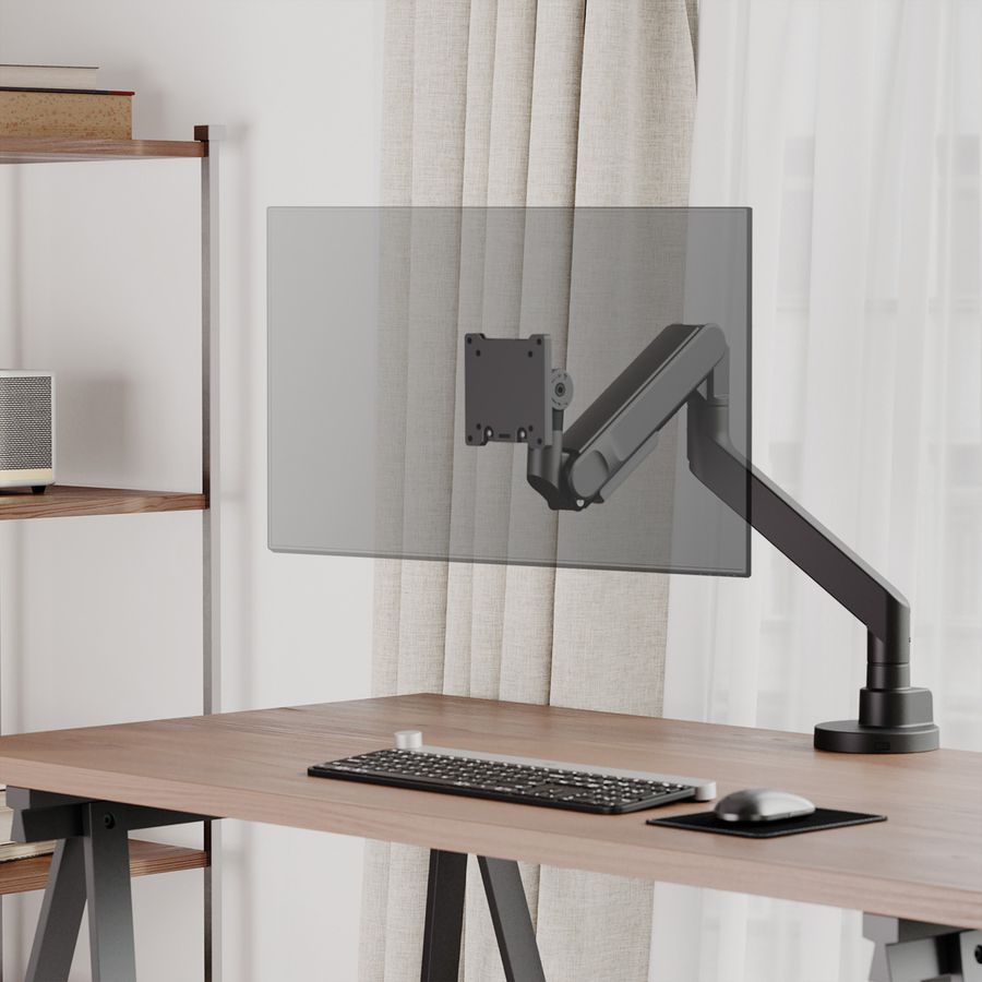 ROLINE LCD-Monitorhalterung mit Gasfeder, Tischmontage, 24-57 Zoll, bis 27 kg