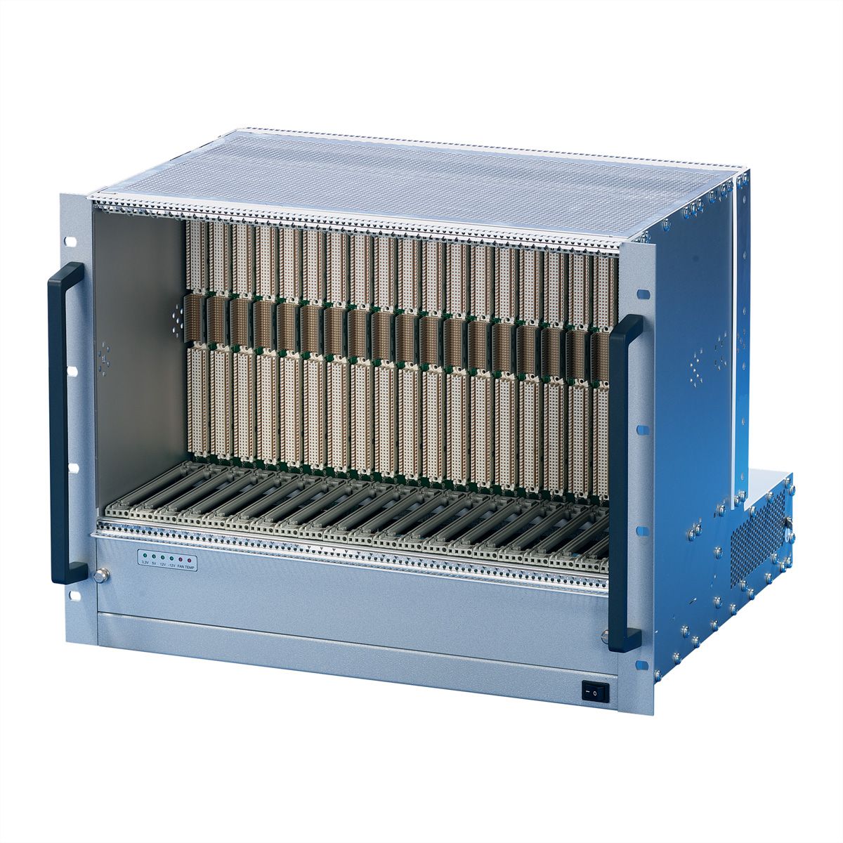 Système VME64x SCHROFF, 8 U, 21 slots, Open Frame PSU