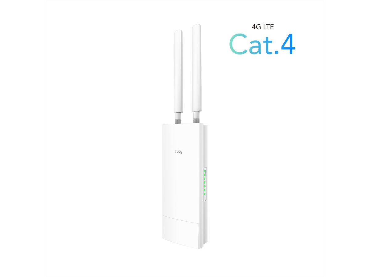 CUDY LT400 Outdoor 4G Routeur WiFi, LTE Cat 4 N300