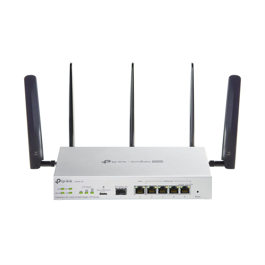 TP-Link Campus VPN Routeur G36W-4G, AX3000 4G+ Cat6 VPN Routeur