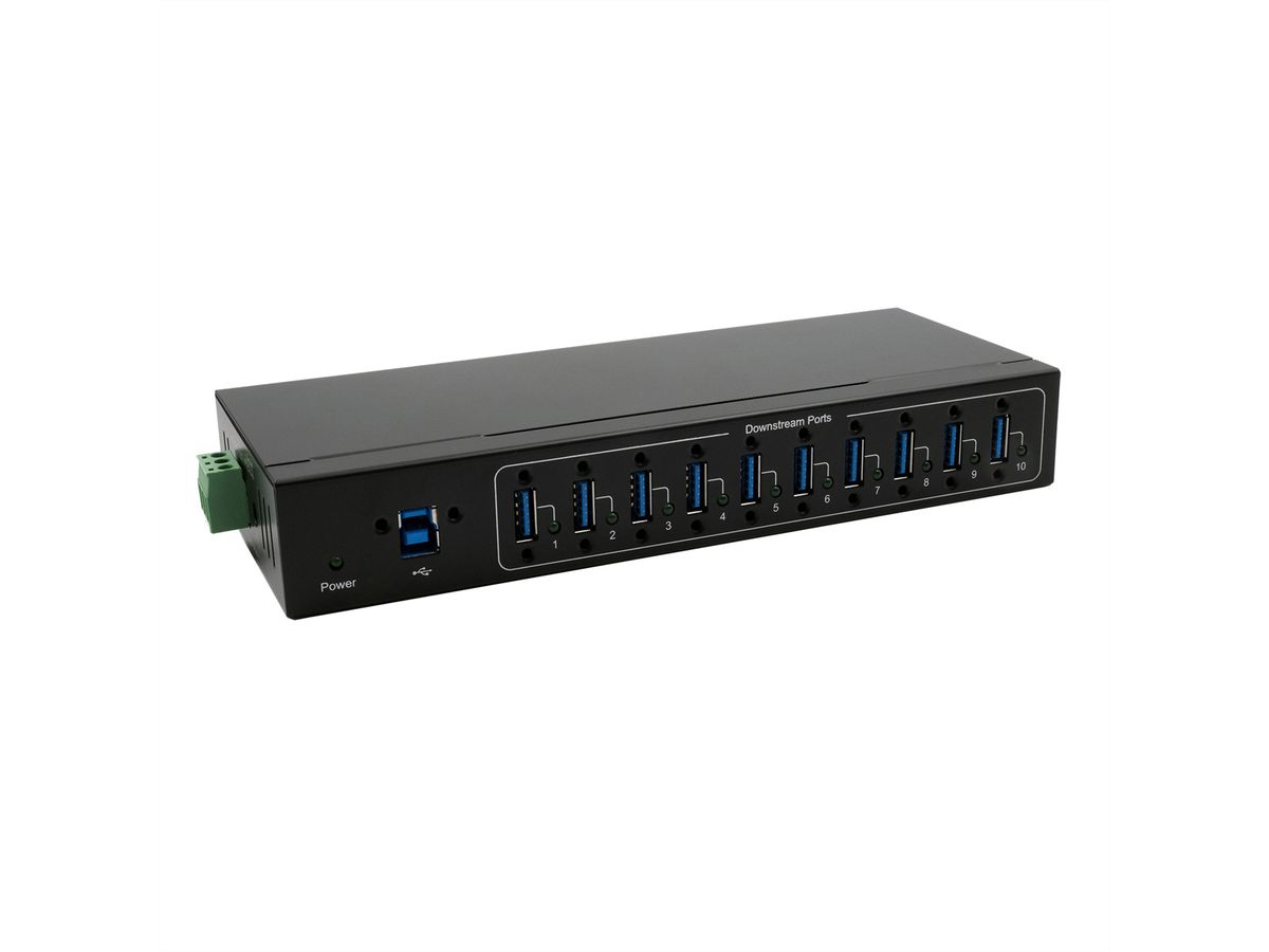 EXSYS EX-11220HMVS 10 Port USB 3.2 Gen 1 Metall HUB VIA VL811+ Chipset