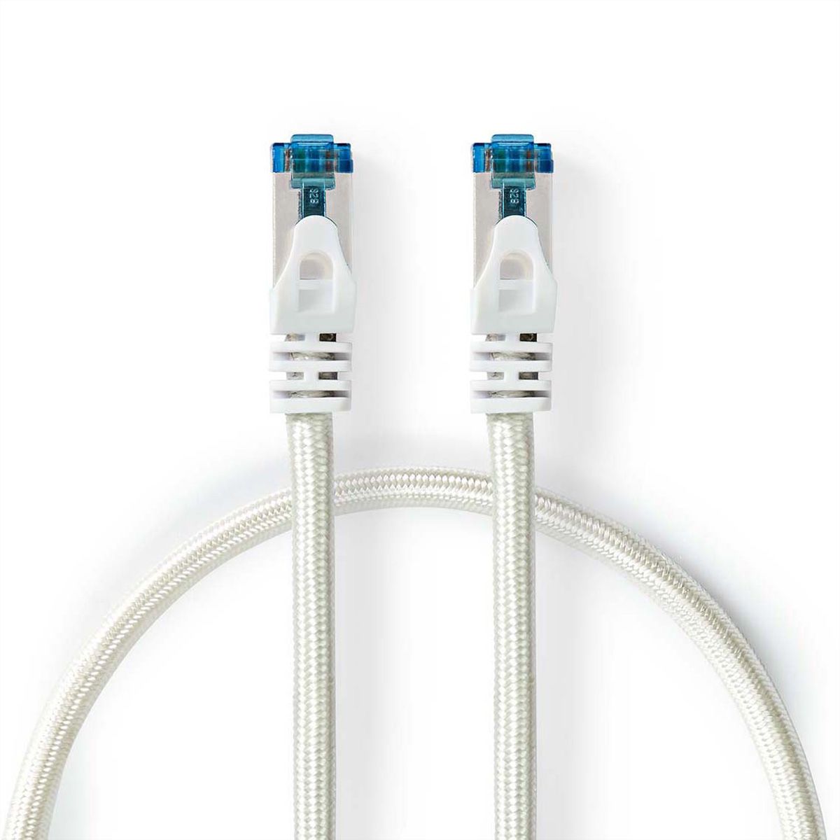 Nedis Cordon réseau S/FTP Cat.6A, blanc, 0.5m