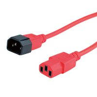 ROLINE Câble d'alimentation, IEC 320 C14 - C13, rouge, 1,8 m