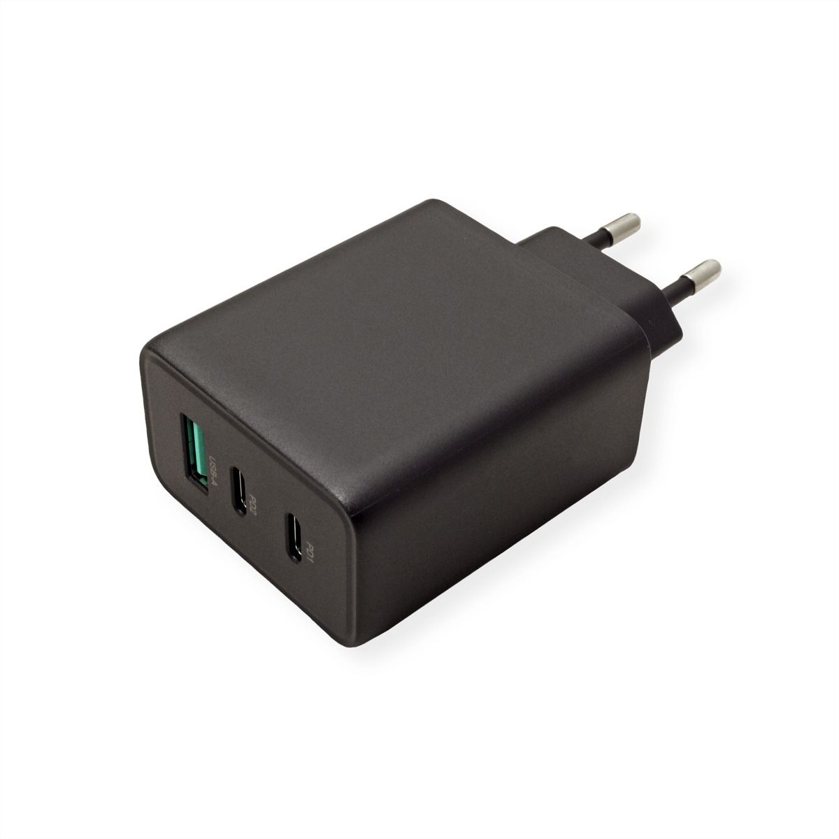 VALUE Chargeur USB, 3 ports, (2x C+ 1x A), 65W, technologie GaN