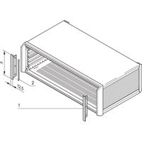 SCHROFF Blende vorne, zur EMV-Schirmung - SEITL.BLENDE 3HE PROPAC/PRO