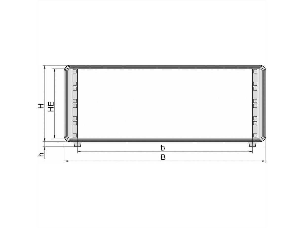 SCHROFF 19"-Gehäuse 4 HE - COMPTEC GEHAEUSE 4HE 400T