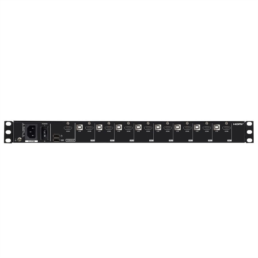 ATEN CL3708NX UK Console KVM LCD grand écran USB HDMI 8 ports à rail simple, UK-Layout