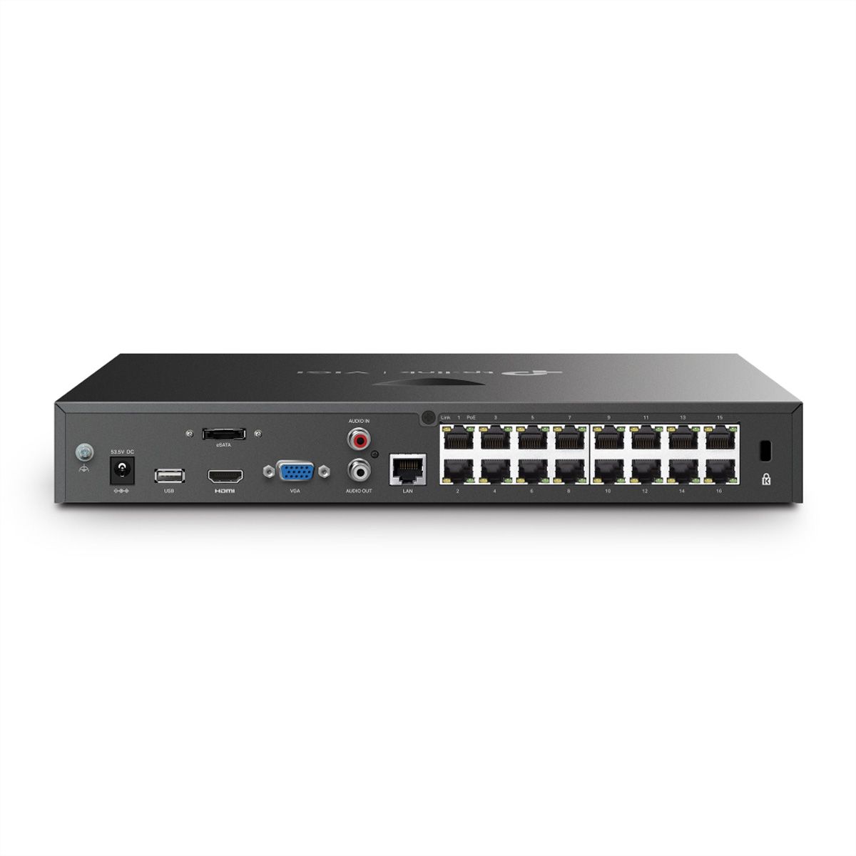 TP-Link VIGI NVR2016H-16MP NVR Enregistreur vidéo en réseau 16-CH, 16x PoE