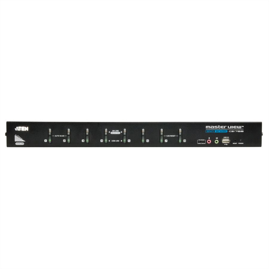 ATEN CS1768 Switch KVM DVI, USB, Audio, 8 ports