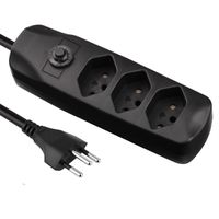BLANK Multiprise, 3xT13, sans interrupteur, noir