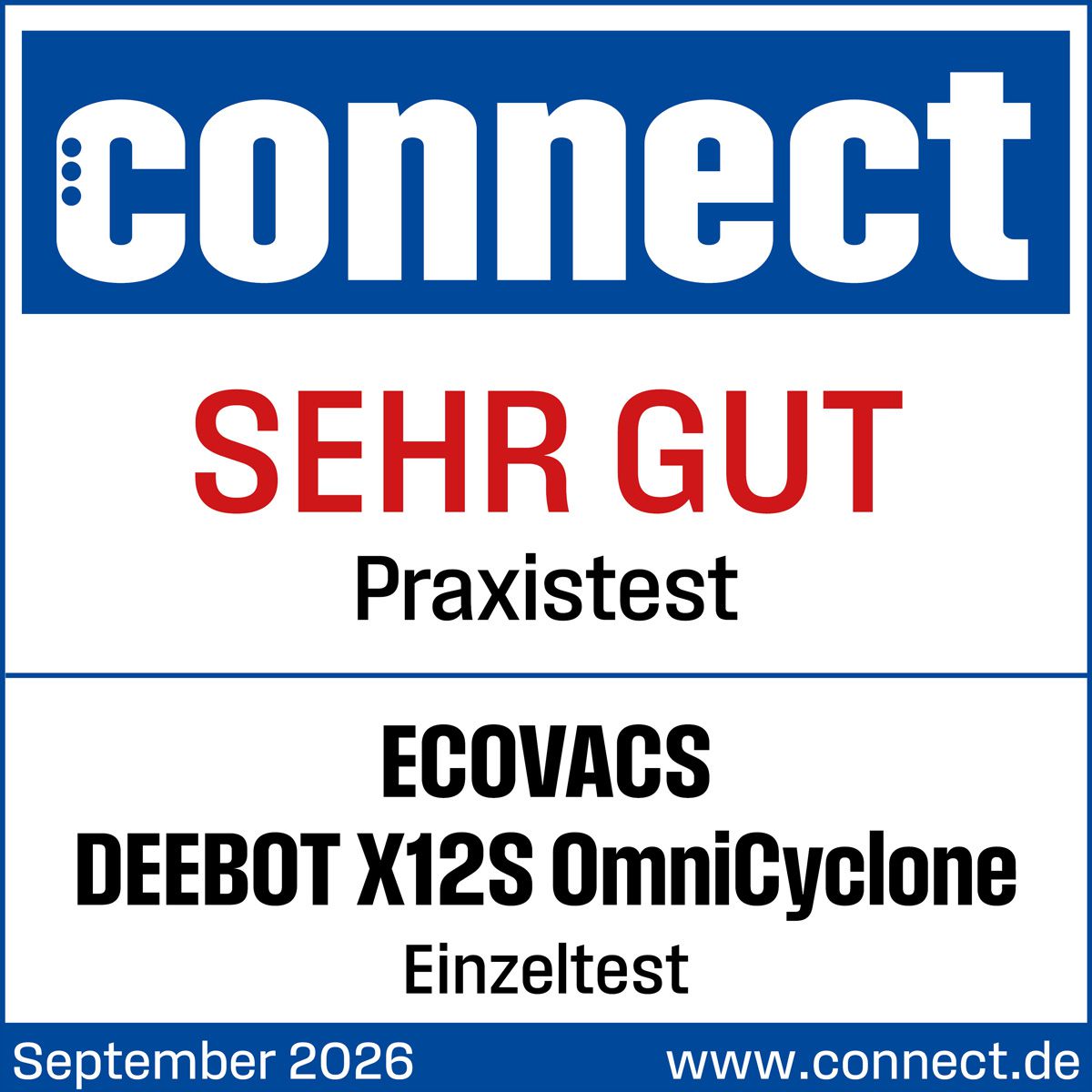 Ecovacs Aspirateur robot DEEBOT X12S OmniCyclone