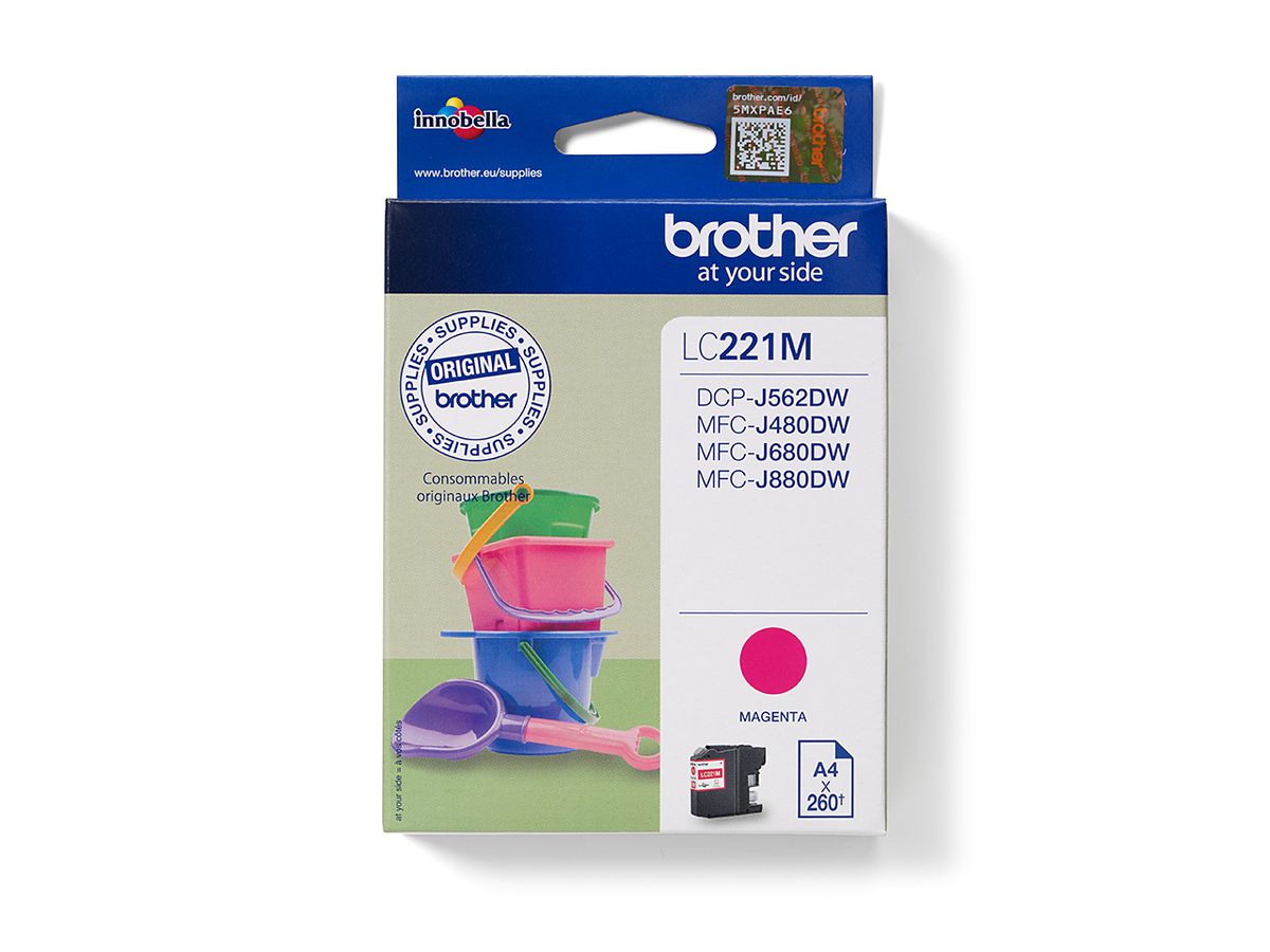 Brother LC221M Druckerpatrone 1 Stück(e) Original Magenta