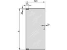 SCHROFF Eurorack, porte en verre, angle d'ouverture de 120°, 38 U 600W