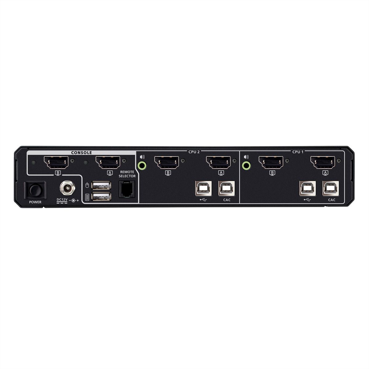 ATEN CS1142DPH4C Commutateur KVM sécurisé universel, double écran 2 ports USB 5K DisplayPort/HDMI avec CAC