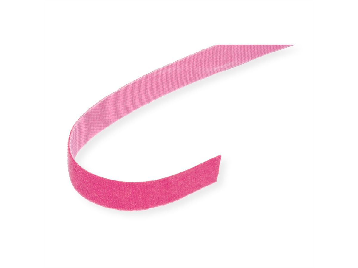 VELCRO® One Wrap® Band 20 mm breit, rosa, 25 m