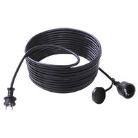 BACHMANN Extension 3G2,5mm², H07RN-F Gummi/Neopren Schutzkontakt, schwarz, 10 m