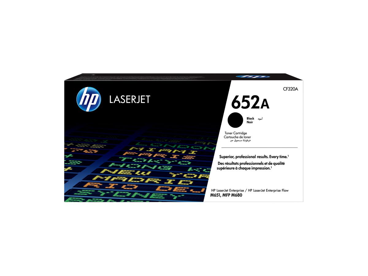 HP 652A toner noir LaserJet authentique