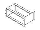 SCHROFF EuropacPRO Cornière arrière pour joint CEM en acier inoxydable pour panneau latéral, 3 U