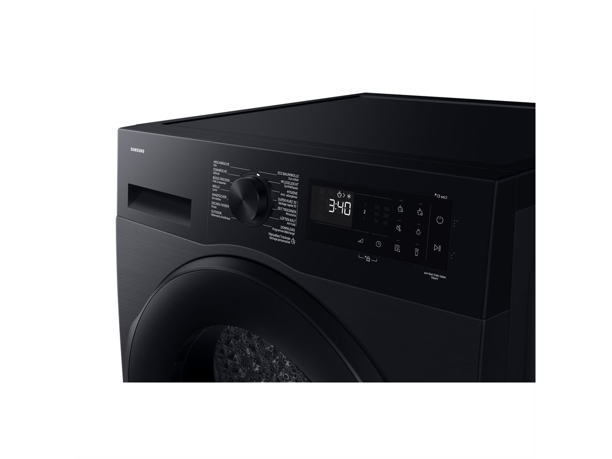 Samsung Wäschetrockner DV5000, 9kg, C, Optimal DryTM, schwarz