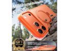 Torras Ostand 360° Schutzhülle, iPhone 17 Pro, MagSafe, orange