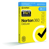 Norton Security 360 Deluxe 3 pour 1, 25GB, 12 mois
