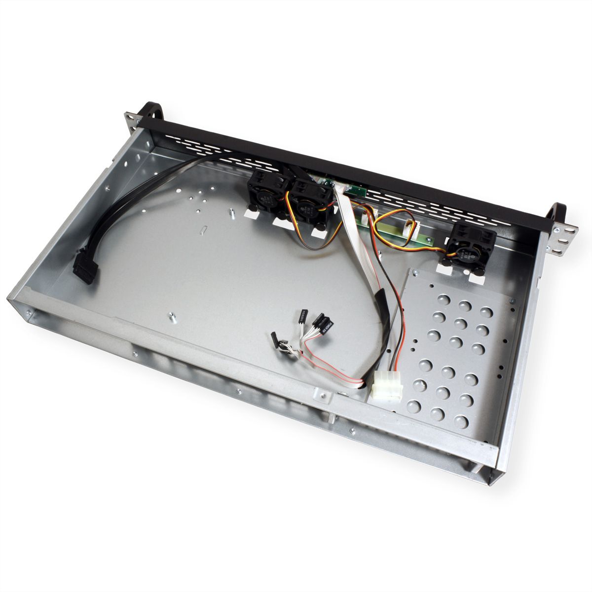 19" Servergehäuse 1U-K-125L, 1HE, schwarz