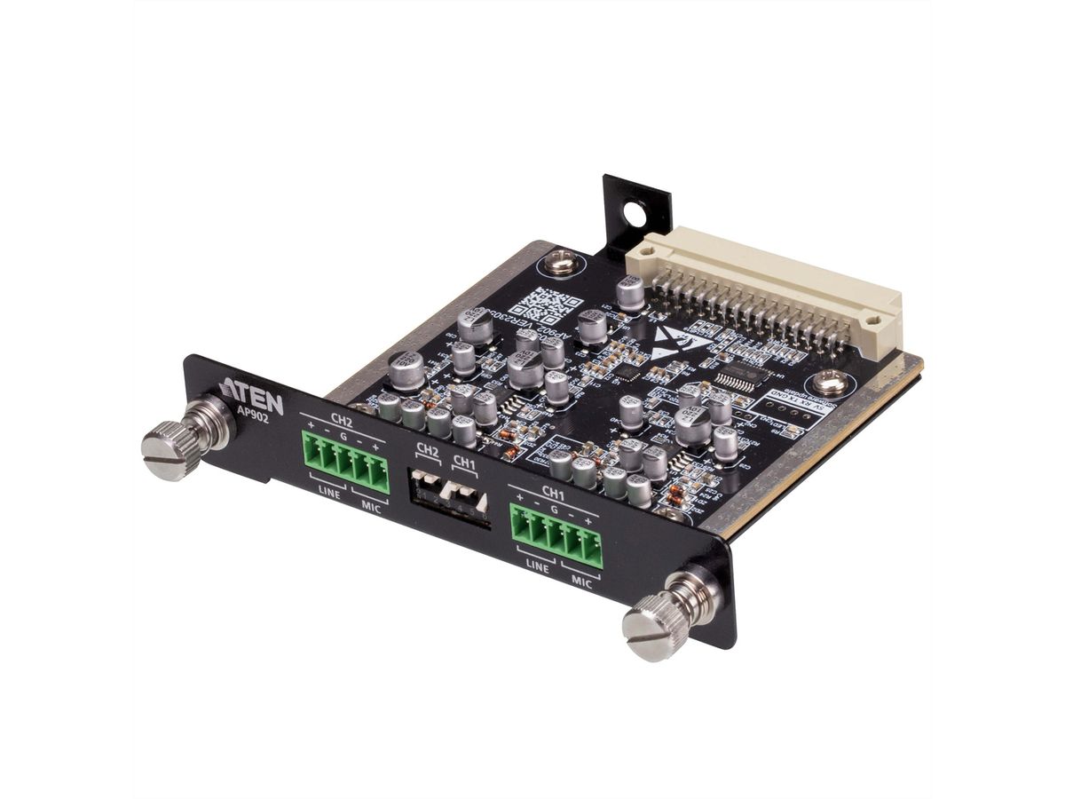 ATEN AP902 Carte d'extension 2-CH Mic/Line Pre-AMP pour la série AP