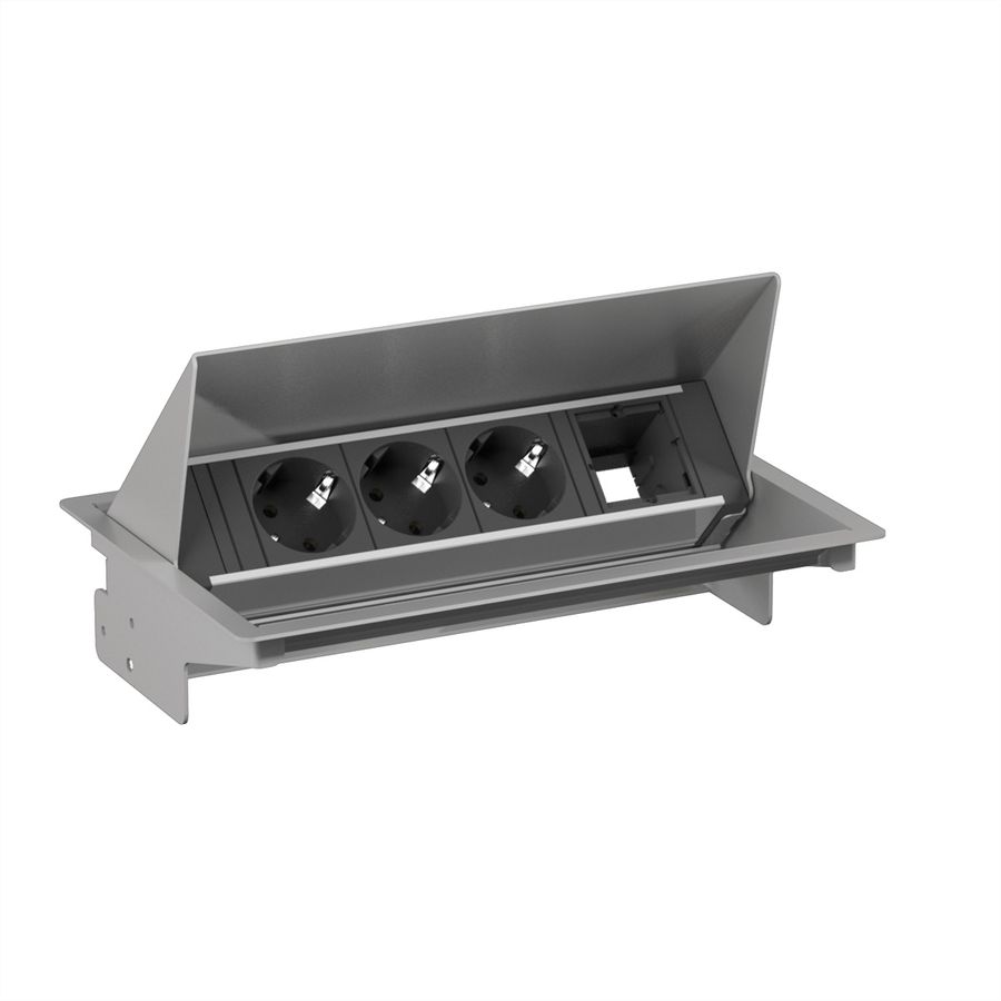 BACHMANN CONEO SET 3x contact de protection 1x ABD, argent