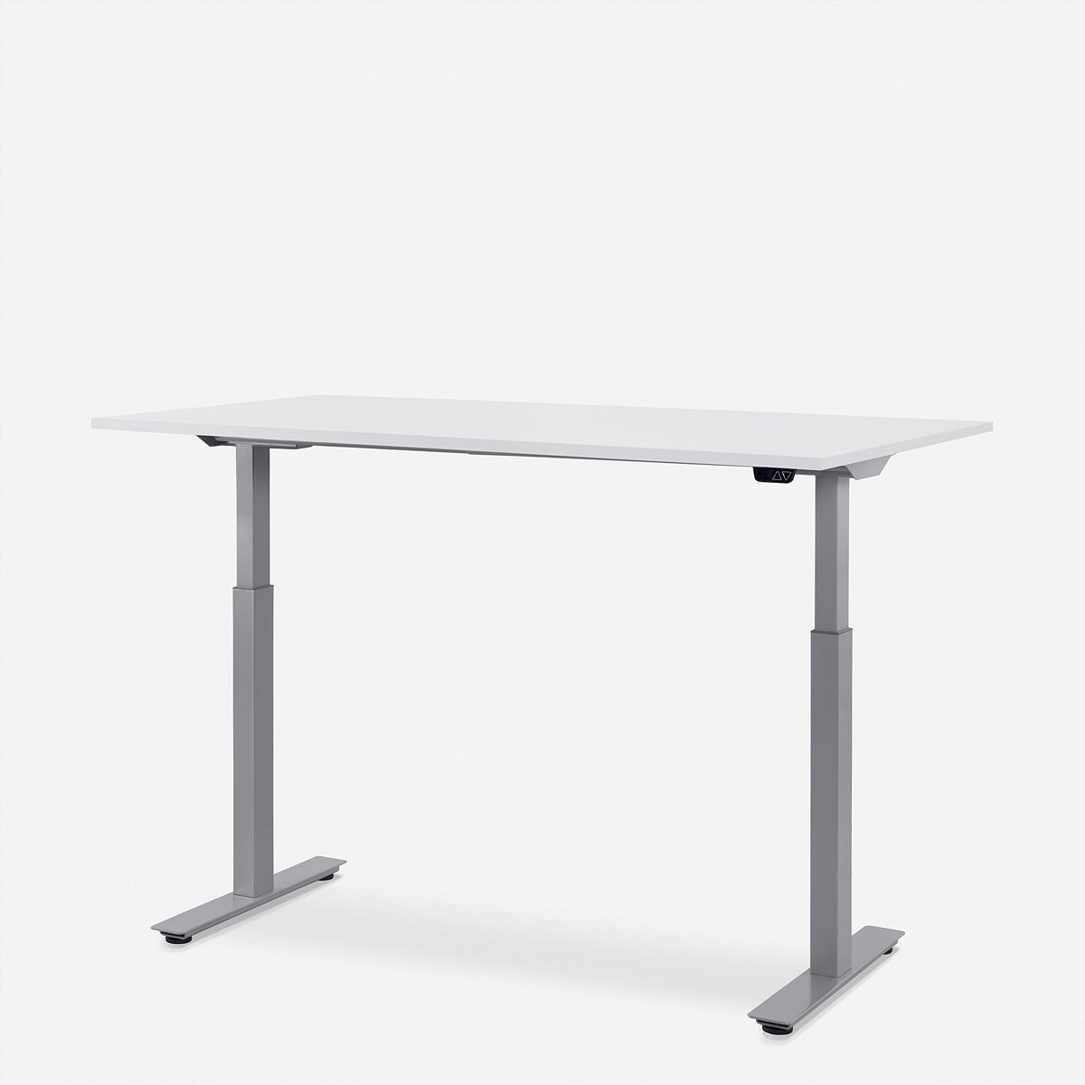 WRK21 Schreibtisch Smart 180 x 80 cm, Höhenverstellbar, Weiss Uni / Grau