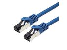 VALUE S/FTP-(PiMF-) Patchkabel Cat.8 (Class I), LSOH, PoE, Litzendraht, blau, 2 m