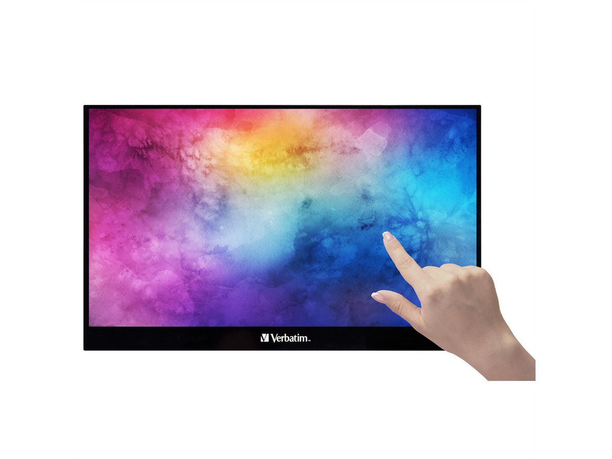 Verbatim Port. Touchscreen Monitor 17.3", 1920x1080, HDMI, USB-C