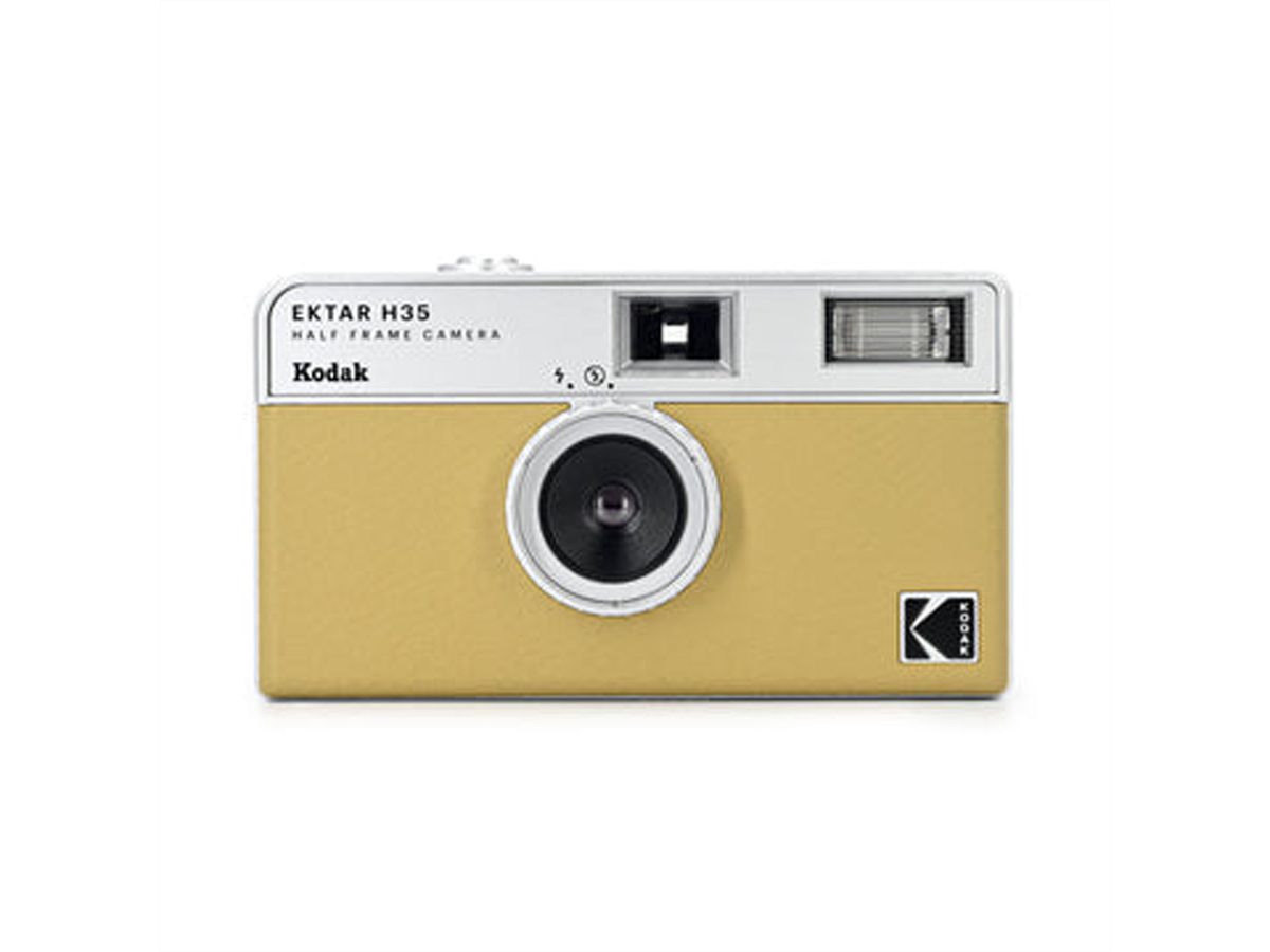 Kodak Ektar H35 Analog Kamera jaune, 35mm Film, 22mm, F9.5, Flash