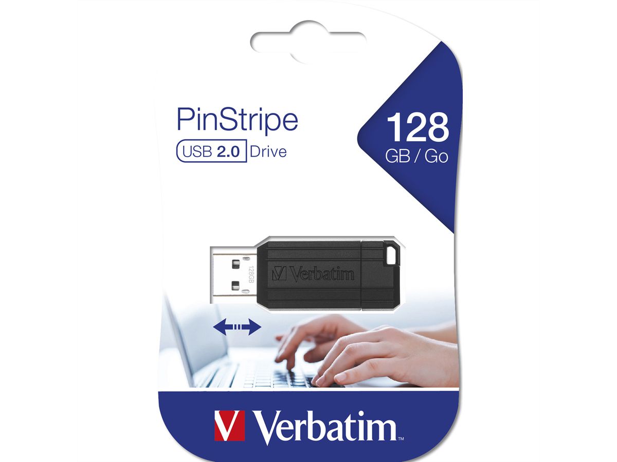 VERBATIM Store 'n' Go PinStripe USB 2.0, 128GB