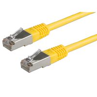 Cordon VALUE Cat.6 (Classe E) S/FTP (PiMF), jaune, 0,5 m