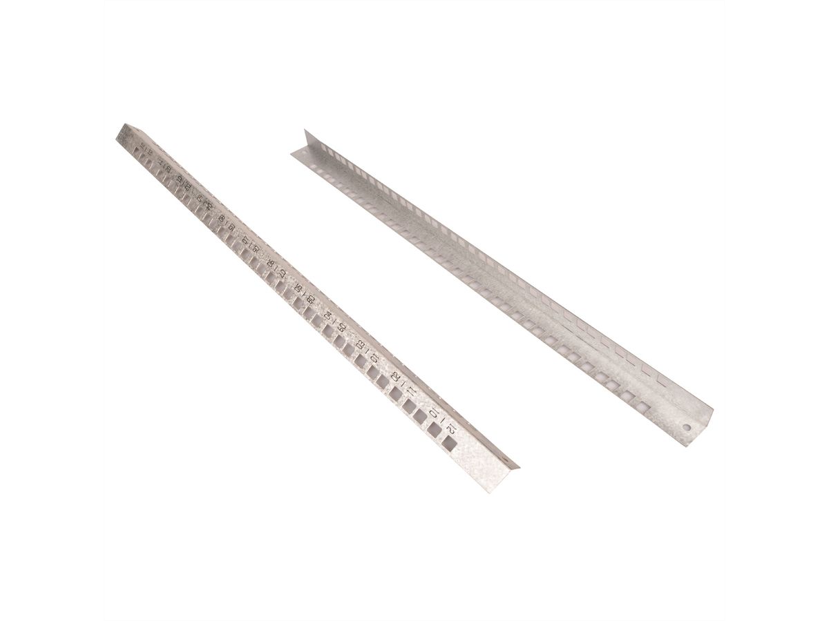 ROLINE 19" Kit de rails profilés ROLINE 12 U, pour boîtier mural Basic