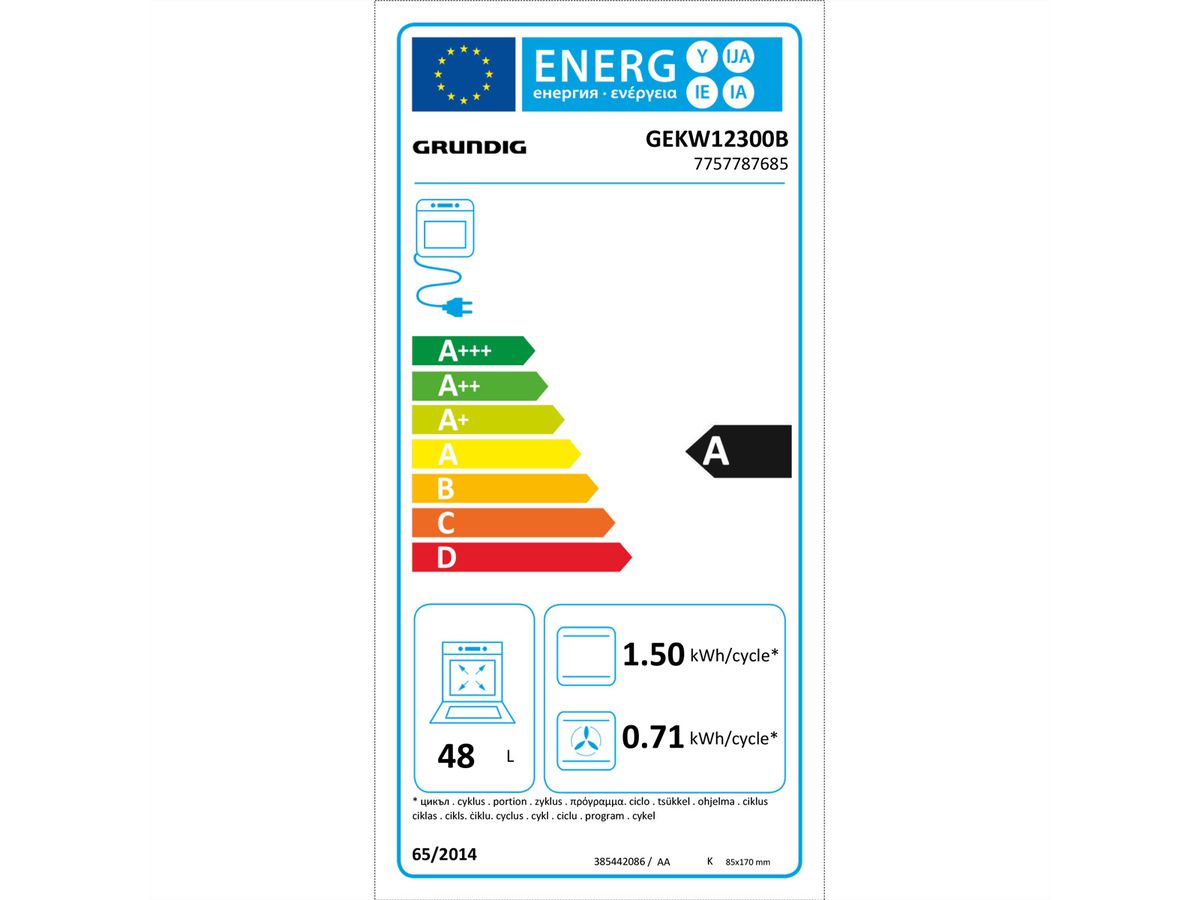 Grundig Ofen GEKW12300B