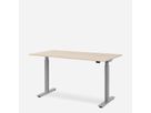 WRK21 Schreibtisch Smart 140 x 80 cm, Höhenverstellbar, Mandal Ahorn / Grau