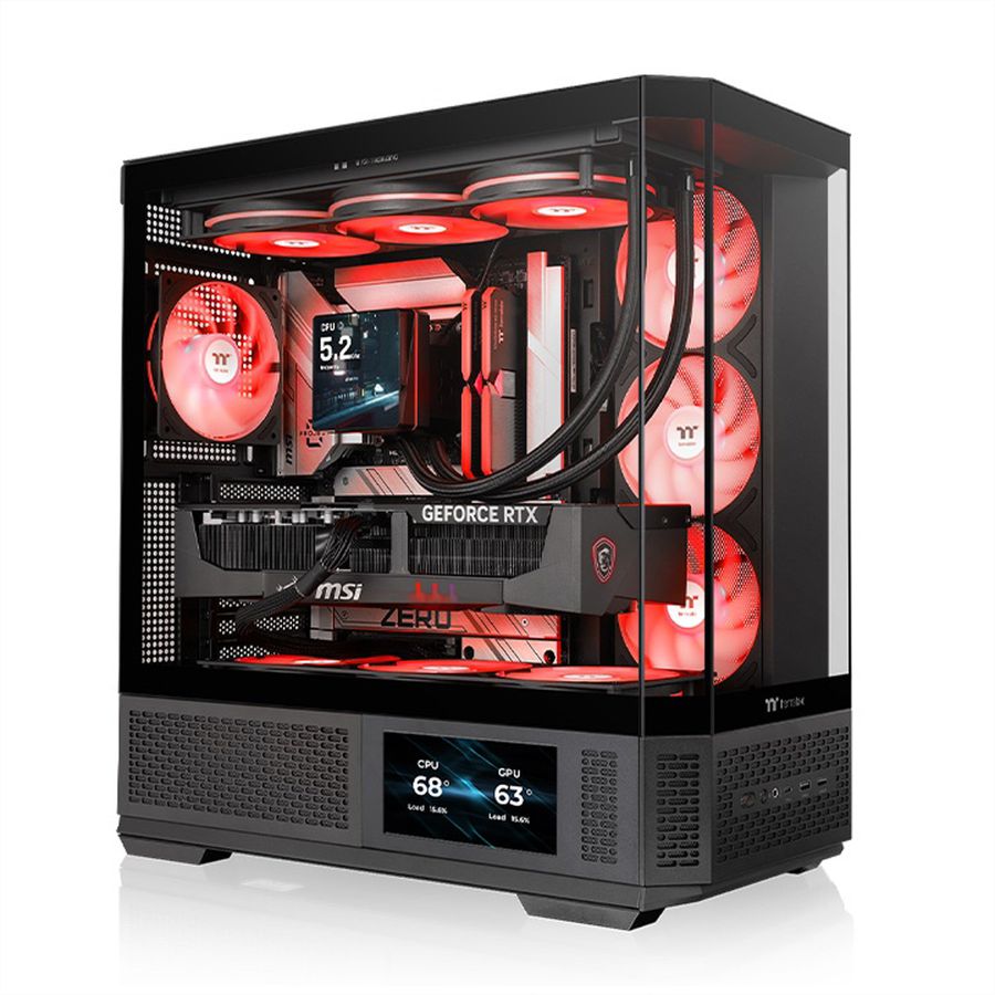 Thermaltake TR300 TG ARGB Mid Tower Gehäuse, Schwarz