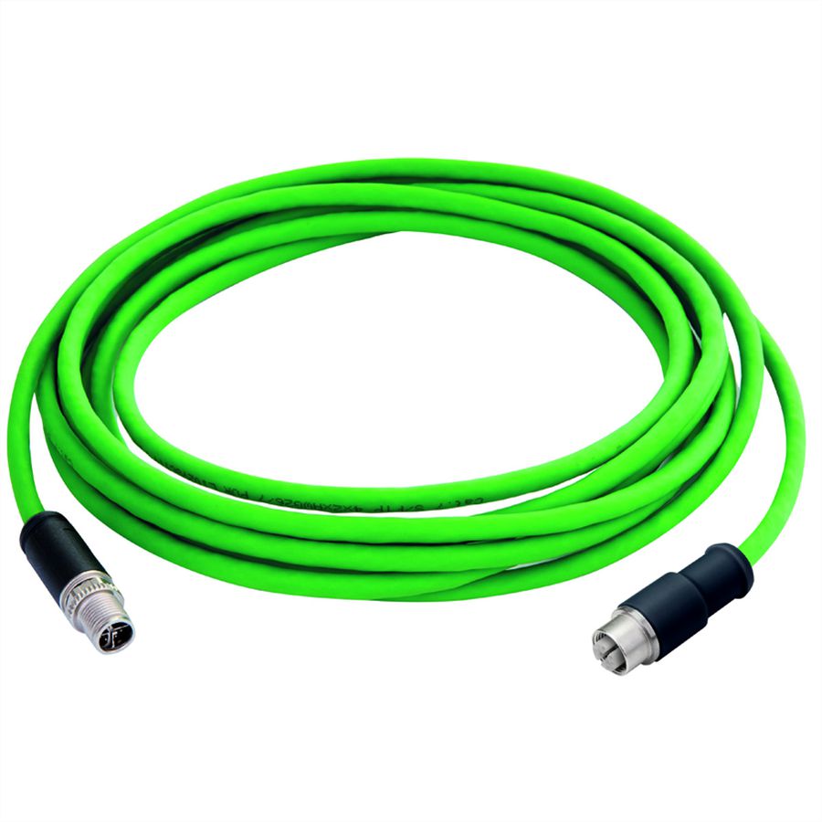TELEGÄRTNER STX M12x1-M12x1 VL codé X Cat.6A, CP01CS02B-SFTP2607C7-1PUR-A1000 , 10 m