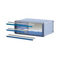 Éléments de design de boîtier PropacPRO SCHROFF, Forme 2, RAL 5007, 42 CV
