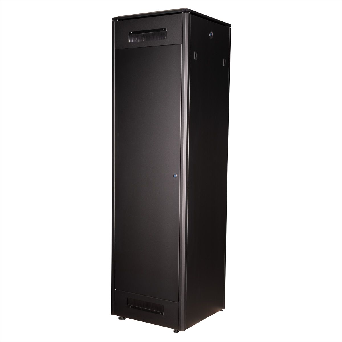 ROLINE 19-Zoll Netzwerkschrank Pro 42 HE, 600x600 BxT Glastür schwarz