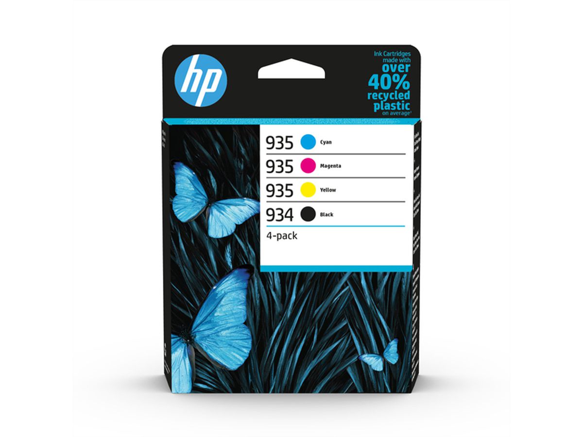 HP 6ZC72AE , Nr. 934/935, Multipack (noir, cyan, magenta, jaune) pour HP-OfficeJet 6812 / 6815, OfficeJet Pro 6230 / 6830 / 6835