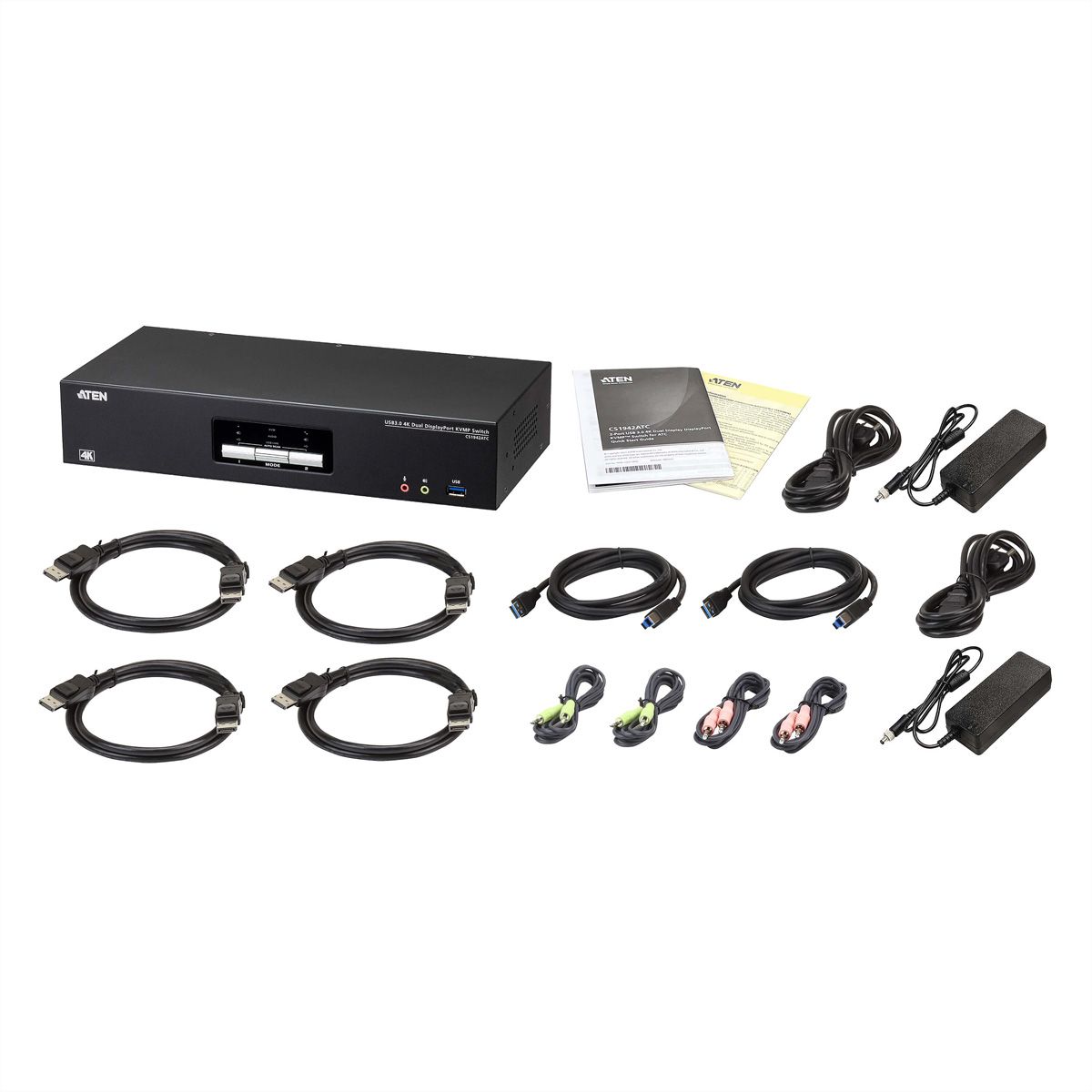 ATEN CS1942ATC 2-Port USB 3.0 4K DisplayPort KVM Switch für ATC Dual View