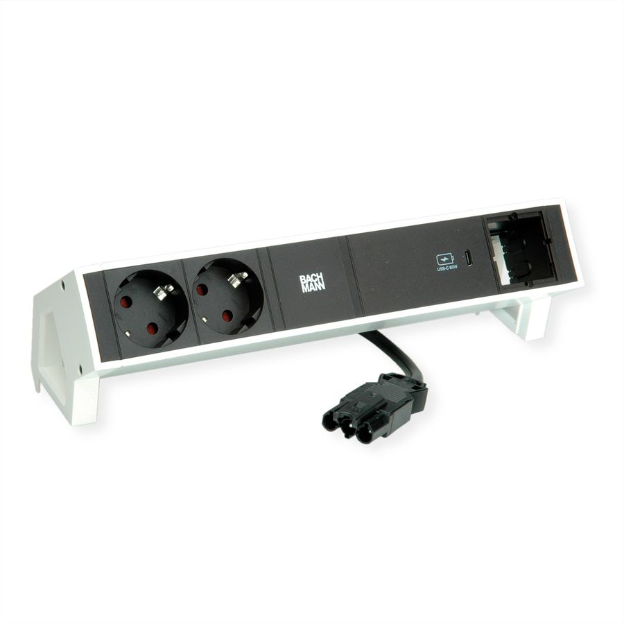 BACHMANN DESK2 2x contact de protection USB C