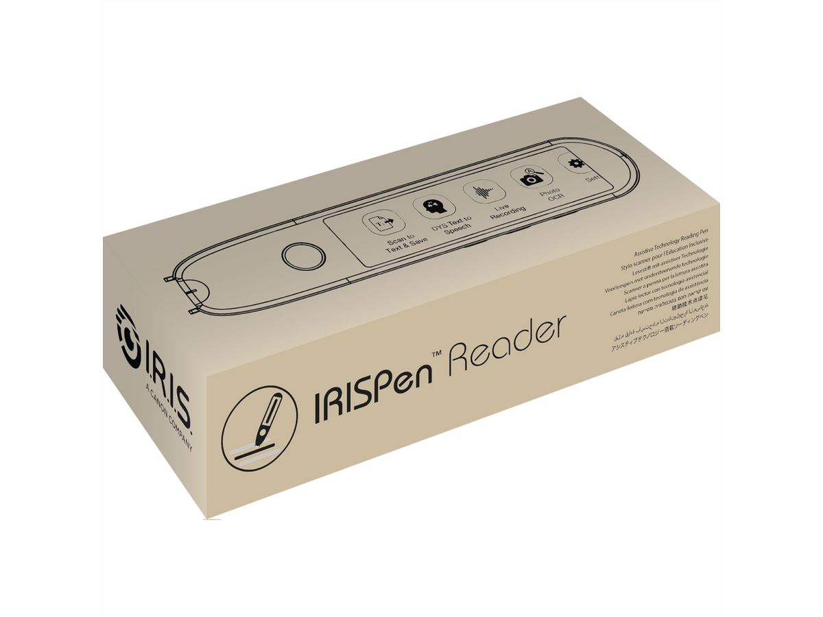 IRISPen Reader 8, Stylo de lecture avec technologie d'assistance