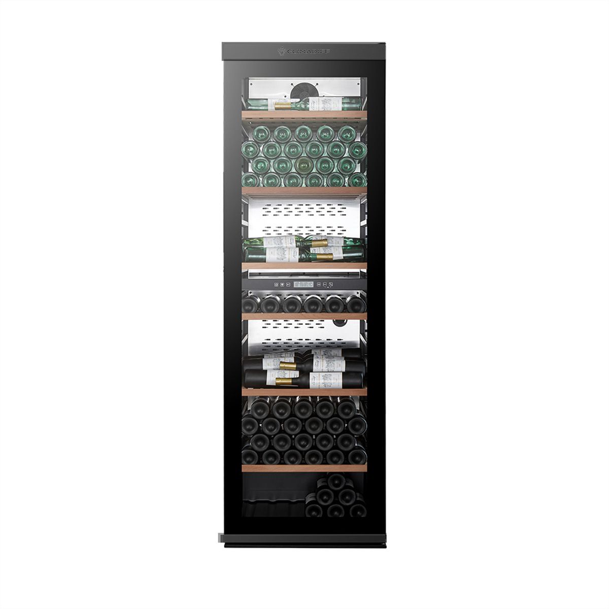 Climadiff Weinkühlschrank MILLESIME240DB, Freistehend, 2 Zonen, 237 Flaschen