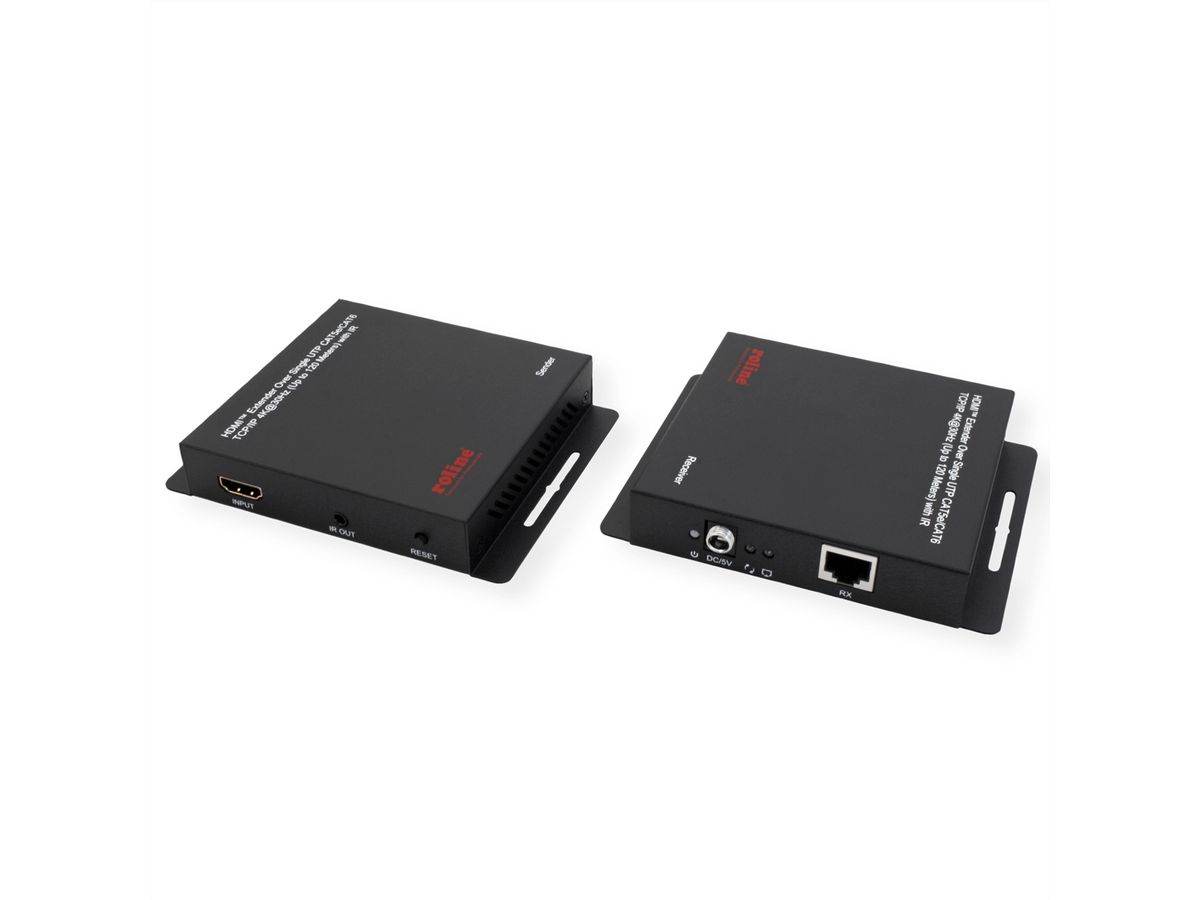ROLINE HDMI Verlängerung, über IP, 4K30Hz, 120m, mit IR
