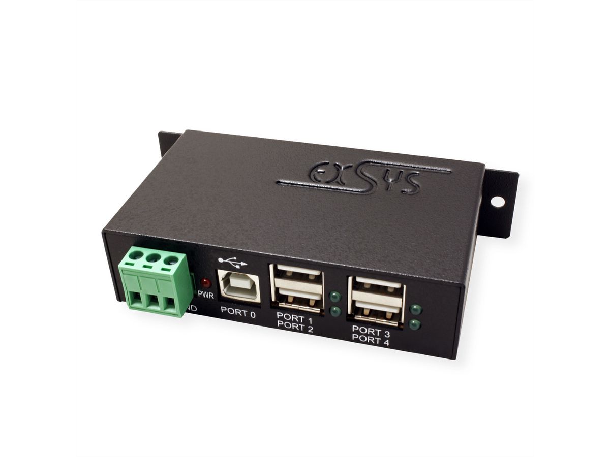 EXSYS EX-1163HM USB 2.0 Hub Metall 4-Port