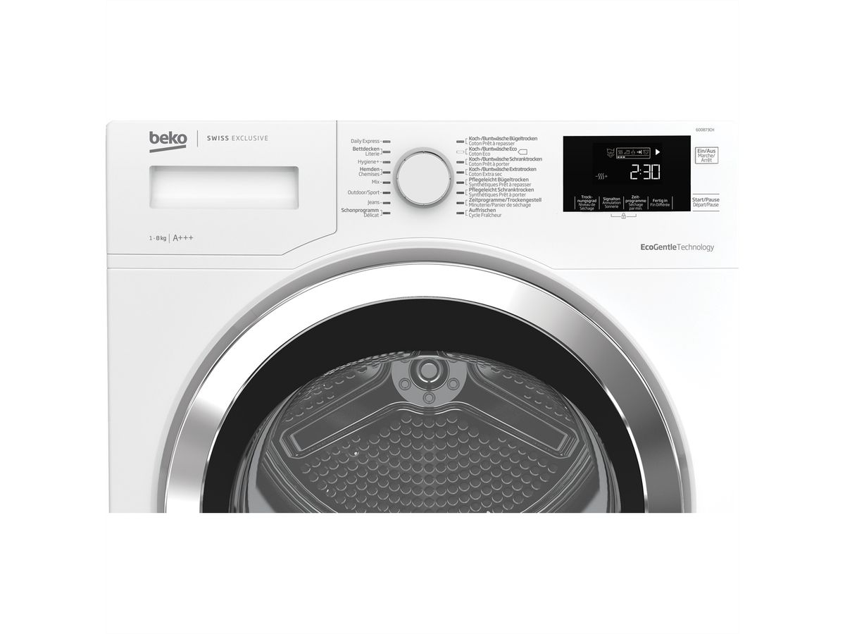 Beko Wäschetrockner 600873CH, 8kg, FlexySense, 16Progr.
